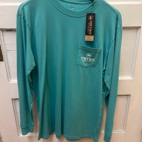 NWT Heybo Pointer Stance LS T-Shirt- Lagoon - Picture 3 of 3